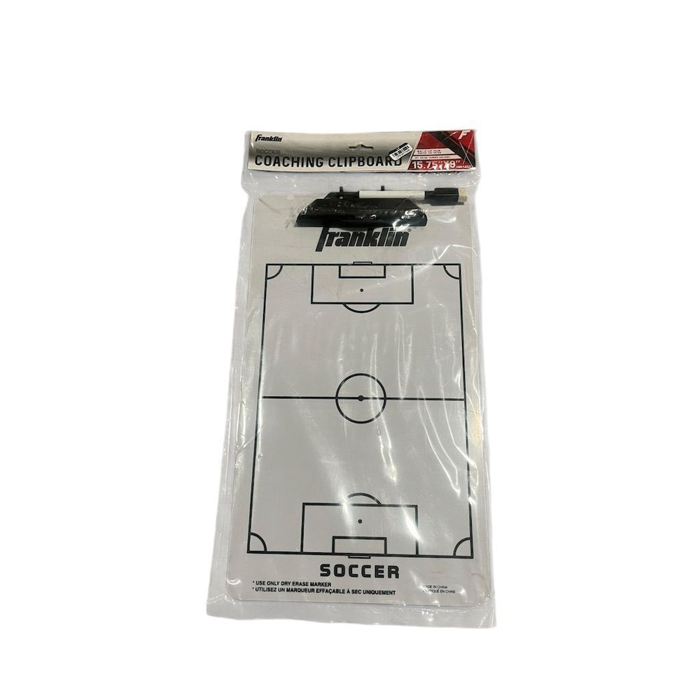 Franklin Sports Soccer Coaching Whiteboard Clipboard New